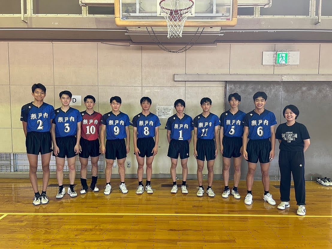 体力づくり新人大会 🥇優勝 - 広島県瀬戸内高等学校男子バレーボール部