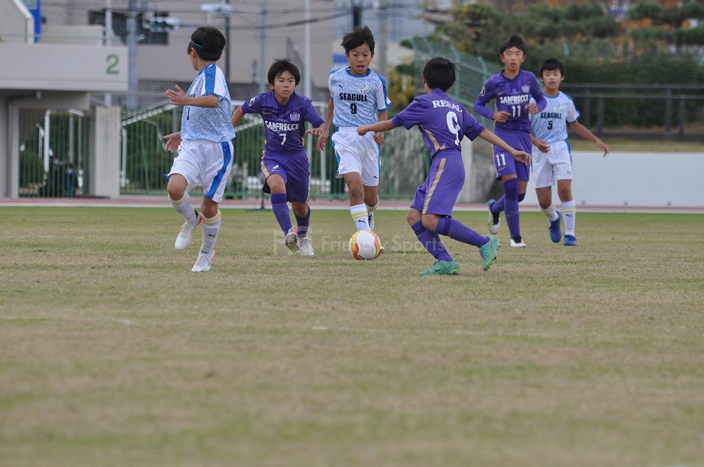 第45回全日本少年サッカー大会　広島県大会 　準決勝　サンフレ　VS　シーガル　試合模様２！