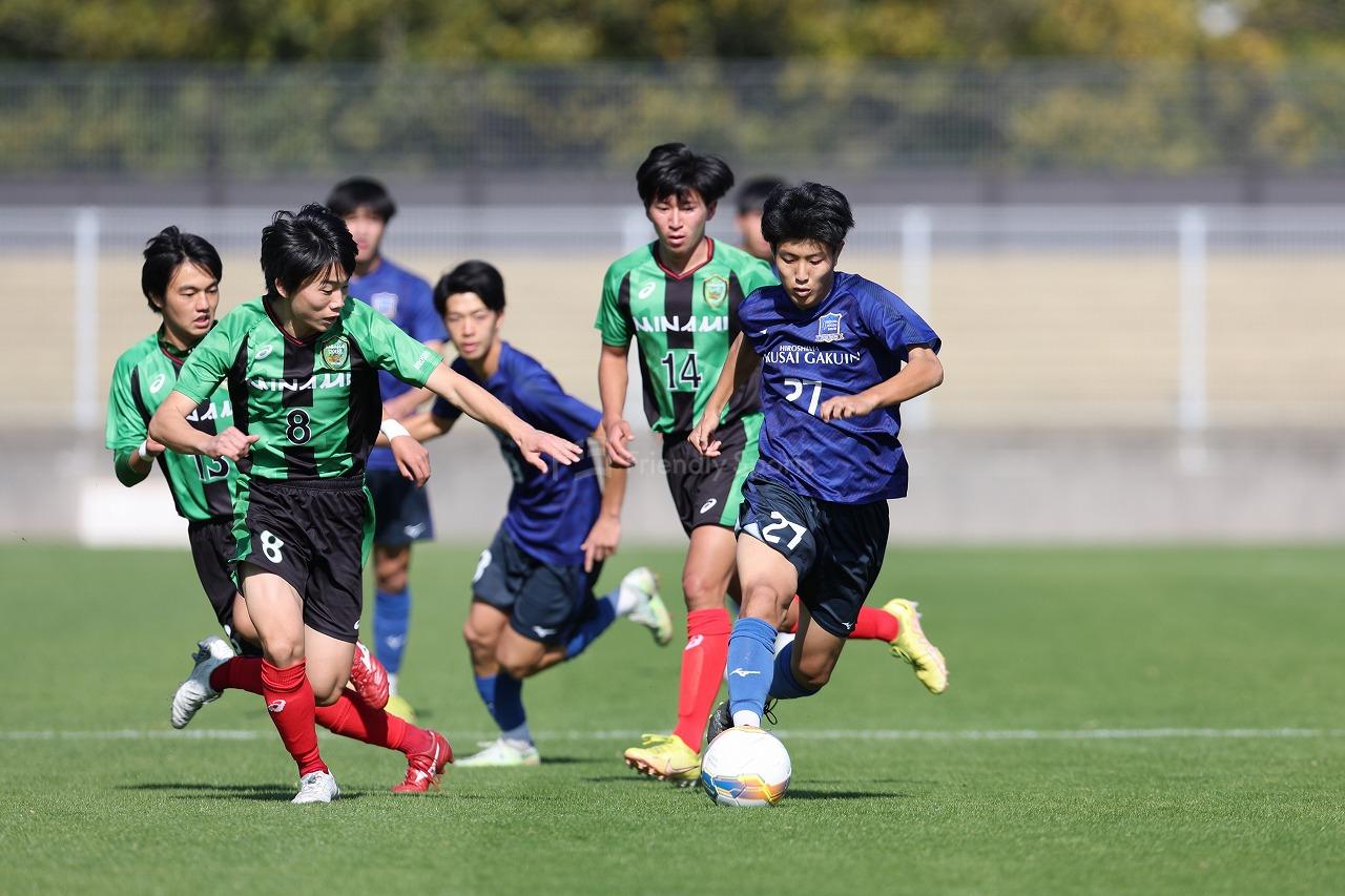 広島国際学院 vs 広島皆実　全国高校サッカー選手権大会