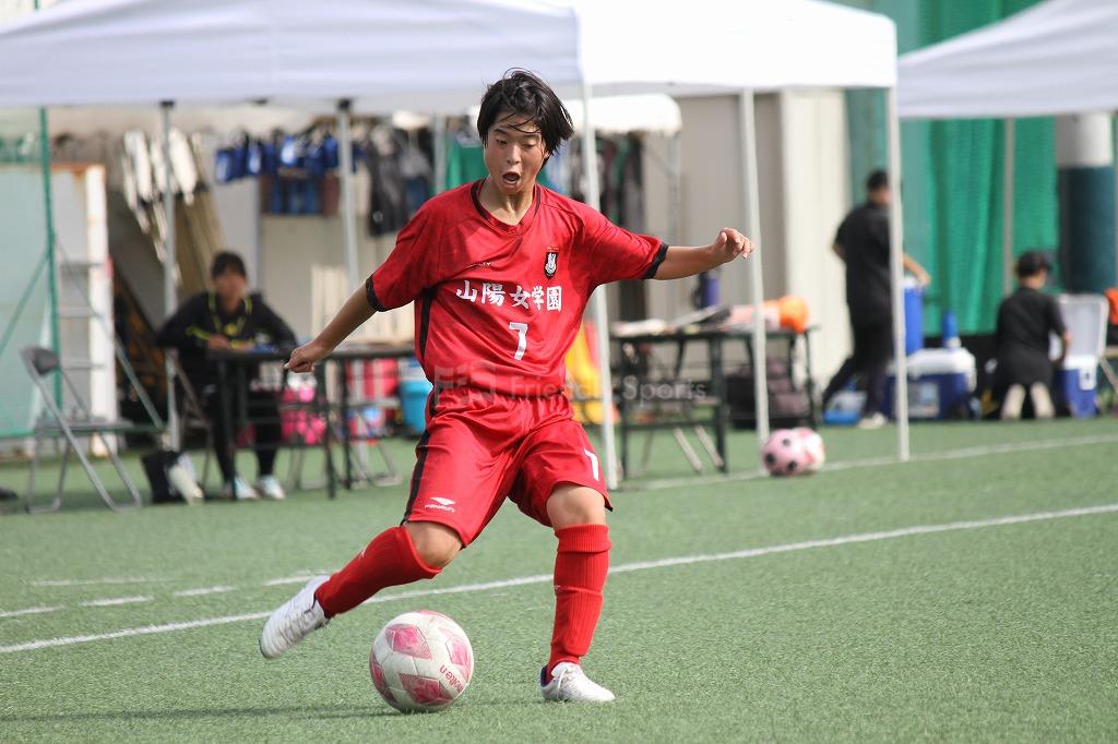 山陽女学園 vs 廿日市　高校女子サッカー選手権