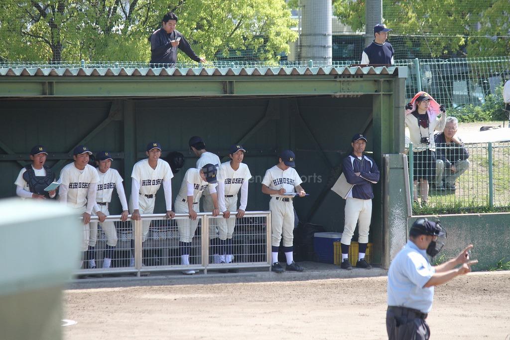 広島学院 - 広島商業　高校軟式野球春季大会①