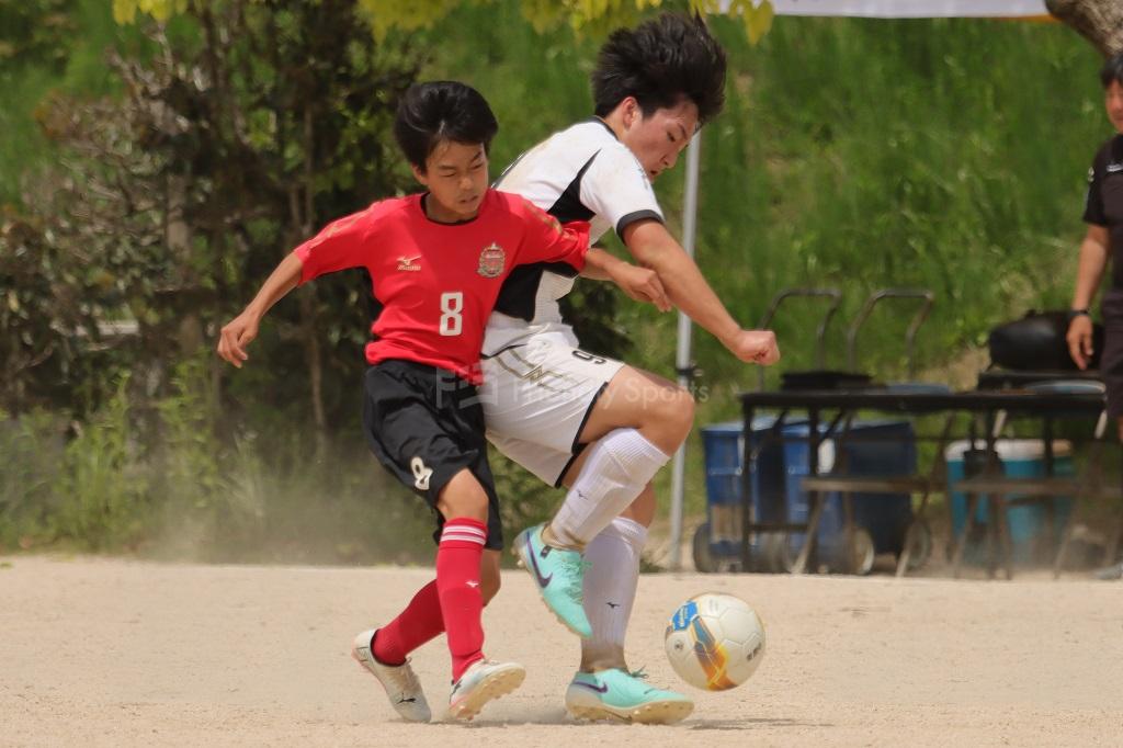 広島市中学校サッカー選手権　予選リーグすべての日程が終了する