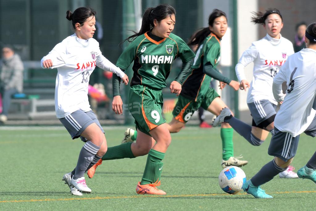 山陽 vs 皆実① 高校女子サッカー新人戦