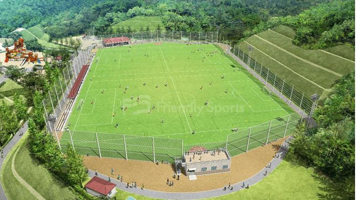 佐伯運動公園が人工芝へ。明日、こけら落としサッカー大会【廿日市市サッカー大会】