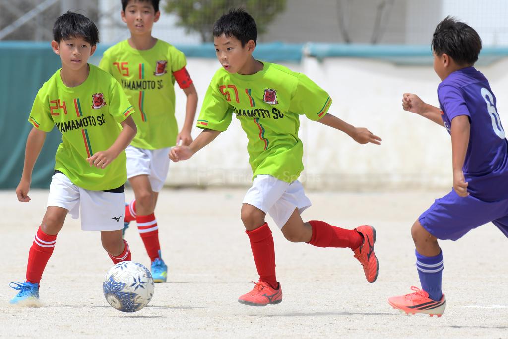 大会初日が終了する【山本少年サッカーフェス】